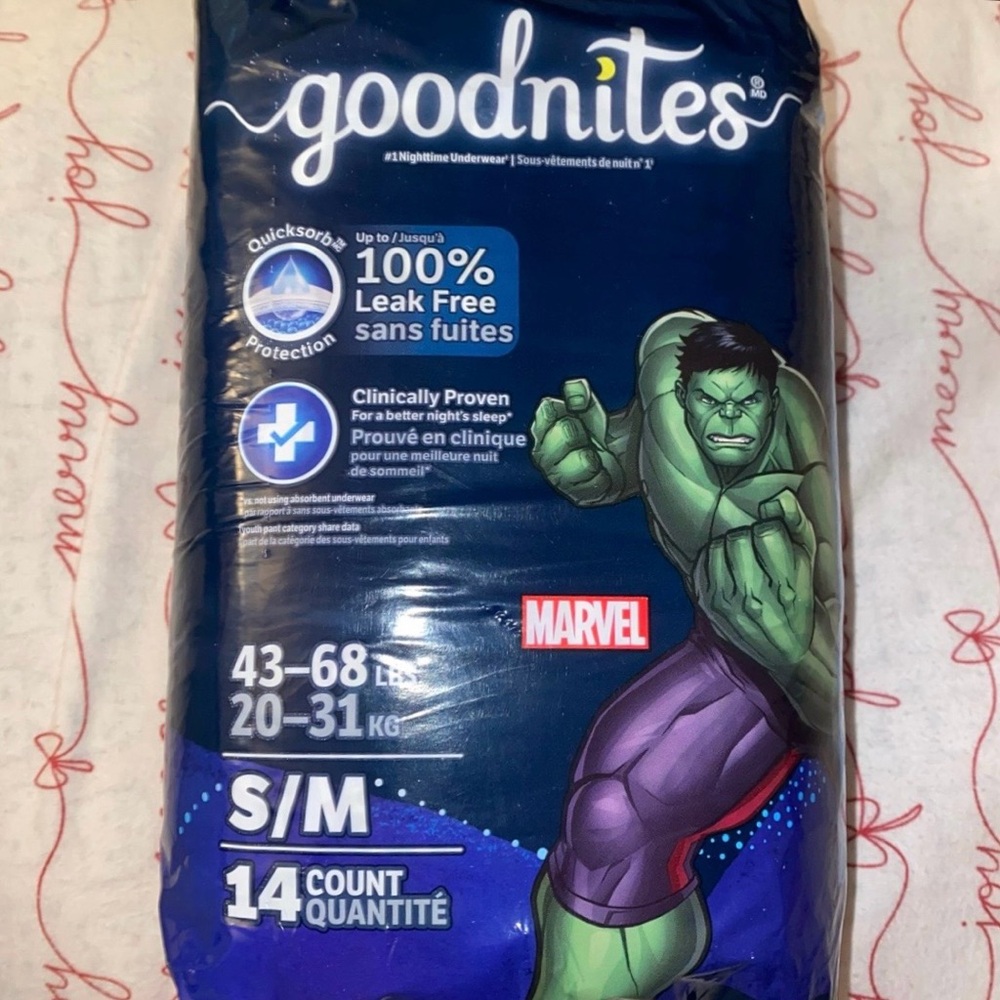 Goodnites pull ups disposable size S/M New